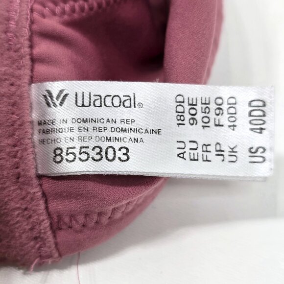 Wacoal Blush Pink Glitter Back Appeal Underwired Bra Back Smoothing - Picture 9 of 9
